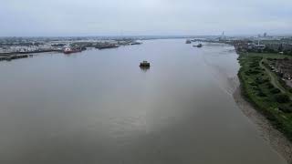 Thamesmead and the Thames Via Drone [upl. by Weed]