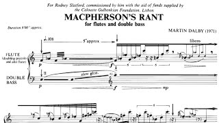 Martin Dalby  quotMacPhersons Rantquot for Flutes and Double Bass 1971 [upl. by Disharoon]