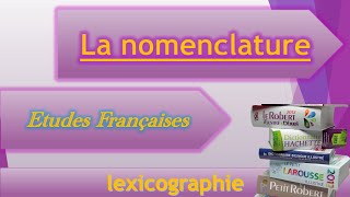 lexicographie S2 la nomenclature entrée polysémie homonymie [upl. by Trant]