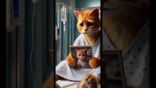 PART2  Mother cat birth a child but loss her husband 😭shortsfeed shorts billionaire ai [upl. by Stav]