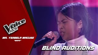 The Voice Kids Ma Ysabela Macuse performs Mapa Blind Auditions [upl. by Yukio]