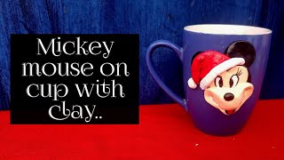 Clay art on Mug youtube clayart [upl. by Joel]