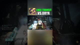 Edge Transit DESTROYS vs Oryx 1 Phase 4 Blights Destiny 2 [upl. by Jahncke]