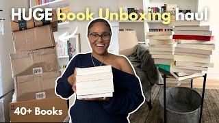 Huge Unboxing book haul 📚💕🛍️ 40 BOOKS [upl. by Qiratla]