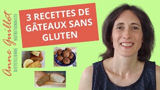 3 recettes de gâteaux sans gluten sans lactose  spécial régime fodmap pour intestin irritable [upl. by Attiuqehs596]