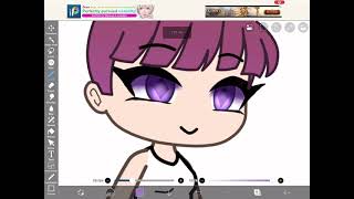 Eye tutorial  Gacha Life  ibisPaint X [upl. by Eilhsa]