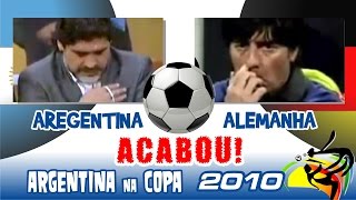 Argentina X Alemanha  Piores Momentos da COPA de 2010 [upl. by Adnarim]