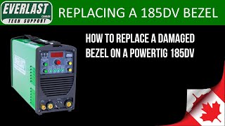 Replacing the Bezels on a Power TIG 185DV [upl. by Lednam]