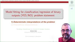 Model fitting for classification 1 deterministic supervised version problem statement [upl. by Adidnere]