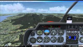 Vol VFR commenté de Neuchâtel à Gruyères en DR400 FSX [upl. by Emsoc]