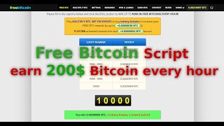 Free bitcoin script earn 200 Bitcoin every hour  Latest update ✔ Live proof [upl. by Yentyrb]