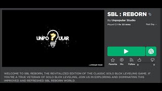 ITS FINALLY HERE  Solo Blox Leveling [upl. by Quartis476]