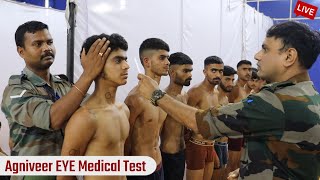 Agniveer Medical Test  ऐसे हो रहा है अग्निवीर भर्ती में EYE का Medical Test  Agniveer Army Medical [upl. by Drice93]