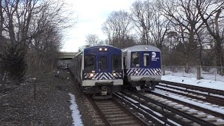 MTA MetroNorth Railroad 8 Straight Minutes of Rush Hour Trains  Botanical Gardens 32017 [upl. by Harvison13]