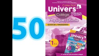 univers plus physique chimie 1AC page 50 [upl. by Junie883]