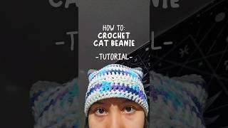 How to crochet a Cat Beanie Tutorial ★  Crochet cat beanie  crochet beginner friendly [upl. by Athena]