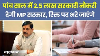 MP News पांच साल में 25 लाख सरकारी नौकरी देगी MP सरकार रिक्त पद भरे जाएंगे। Government Job Update [upl. by Ahcsim]