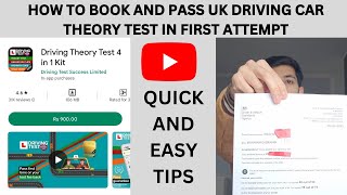 How to BOOK and PASS UK Car Driving Theory test in 1st Attempt 2023  DVLA App  Quick Tips  100 [upl. by Radnaxela774]