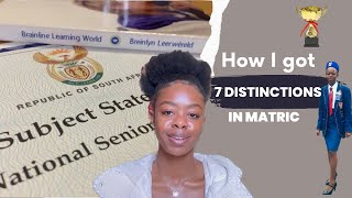 How to get 7 distinctions in matric using simple 10 tips [upl. by Mitinger]