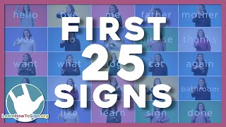 25 ASL Signs You Need to Know  ASL Basics  American Sign Language for Beginners [upl. by Mayram]