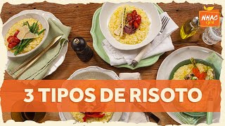 3 tipos de risoto aprenda receitas fáceis de risoto cremoso com cogumelo e legumes  Compilados [upl. by Celine160]