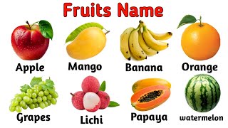 Fruits Name with Facts and Pictures  Fruits Name Vocabulary FRUITS NAME  फलों के नाम fruitsfact [upl. by Acinoed]