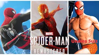 Marvels SpiderMan Remastered Undies suit spidermanremastered cyeknight [upl. by Anitram]