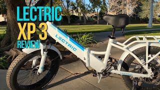 Lectric XP 3 Folding Ebike Review Pros and Cons [upl. by Atolrac]