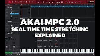 AKAI MPC 24 TUTORIAL  REALTIME TIMESTRETCHING EXPLAINED [upl. by Aloel617]