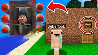 BEBÉ NOOB vs SKIBIDI TOILET en Minecraft 😱🚽 SKIBIDI ROCKET TROLL  ROLEPLAY [upl. by Luigi]