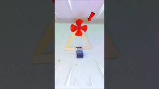 DC motor fan HW battery fan science project shorts dcmotor experiment [upl. by Richia400]