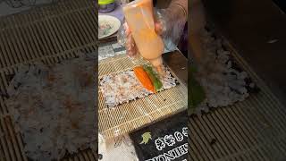 Japanese Vegetarian Shushi With Indie Touch 😳✨ shorts streetfood creatingforindia [upl. by Mulderig249]