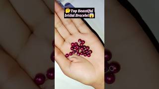 Create a STUNNING Pearl bracelet in JUST 1 minute shorts viralvideo braceletmaking [upl. by Aztiley]