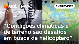 Helicóptero desaparecido em Ilhabela SP Há possibilidade de sobreviver na mata diz militar [upl. by Ehudd]