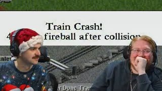 The Yogscast stream OpenTTD but its just Duncan crashing trains [upl. by Ihcehcu979]