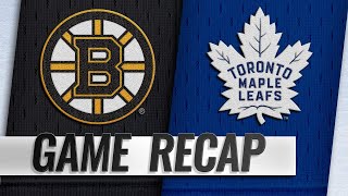 Kuraly Rask power Bruins past Maple Leafs 32 [upl. by Pineda371]