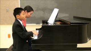 Little Rhapsody on Hungarian themes piano duet [upl. by Idisahc181]