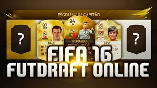 FIFA 16 FUT DRAFT ONLINE  MEU DEUS ATAQUE DOS SONHOS  01 [upl. by Ayatan]