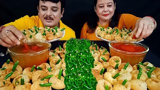 100X SPICY🔥PANI PURI 🌶 GOLGAPPA 🥵 PUCHKA CHALLENGE IN 5 MIN EXTREME SPICY CHILLI EATING CHALLENGE [upl. by Celie370]