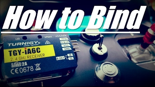 How to bind TGY IA6C Receiver To The Turnigy Evolution Radio [upl. by Anirol871]