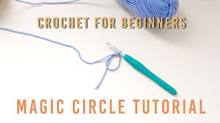 Magic Circle Crochet Tutorial  Crochet Magic Ring with Single Crochets  Hope Corner Farm Crochet [upl. by Nyllaf606]