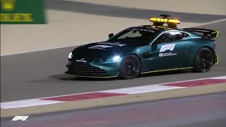 Aston Martin Vantage F1 Safety Car in action at Bahrain  Pure Sound [upl. by Ahtel]