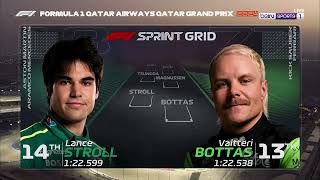 Qatar GP 2024 Sprint starting grid [upl. by Aicnilav]