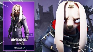 LE NOUVEAU SKIN LIEVRE CRUEL SUR FORTNITE [upl. by Groscr777]