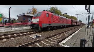 omgeleide goederen trein komt door deurne train railway nederlandsespoorwegen [upl. by Terriss]