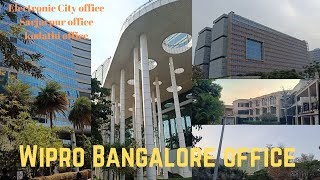 Wipro Bangalore office All Campus Tour Electronic City Sarjarpur and Kodathi wipro [upl. by Assira]