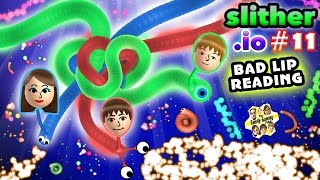 FGTEEV Kids play SLITHERIO 11 High Score Siblings Battle w CHASES BAD LIP READING Fixed Glitch [upl. by Asante]