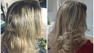 Comment faire des mèches blondes hairstyle blondebalayage dialight 1021 [upl. by Aitam]