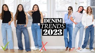 I tried the 6 BIGGEST denim trends for 2023 and heres what you should buy or AVOID [upl. by Sayre]