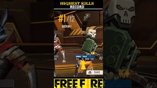 HIGHEST KILLS IN 🥰 FREE FIRE ✨☠️ freefire freefirefacts totalgaming trending Free Fire Tech [upl. by Paff981]